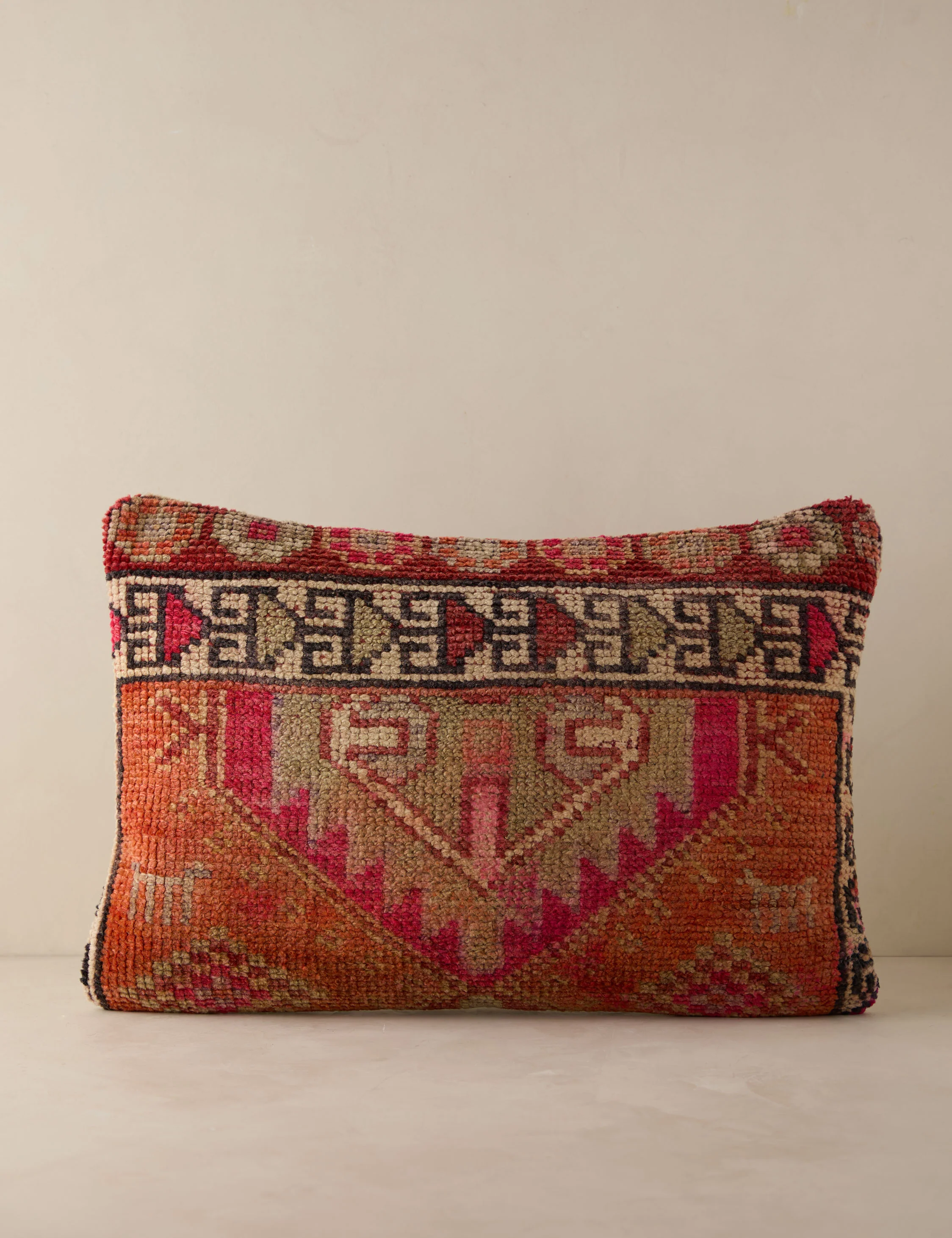 Vintage Lumbar Pillow No. 256, 16" x 24"