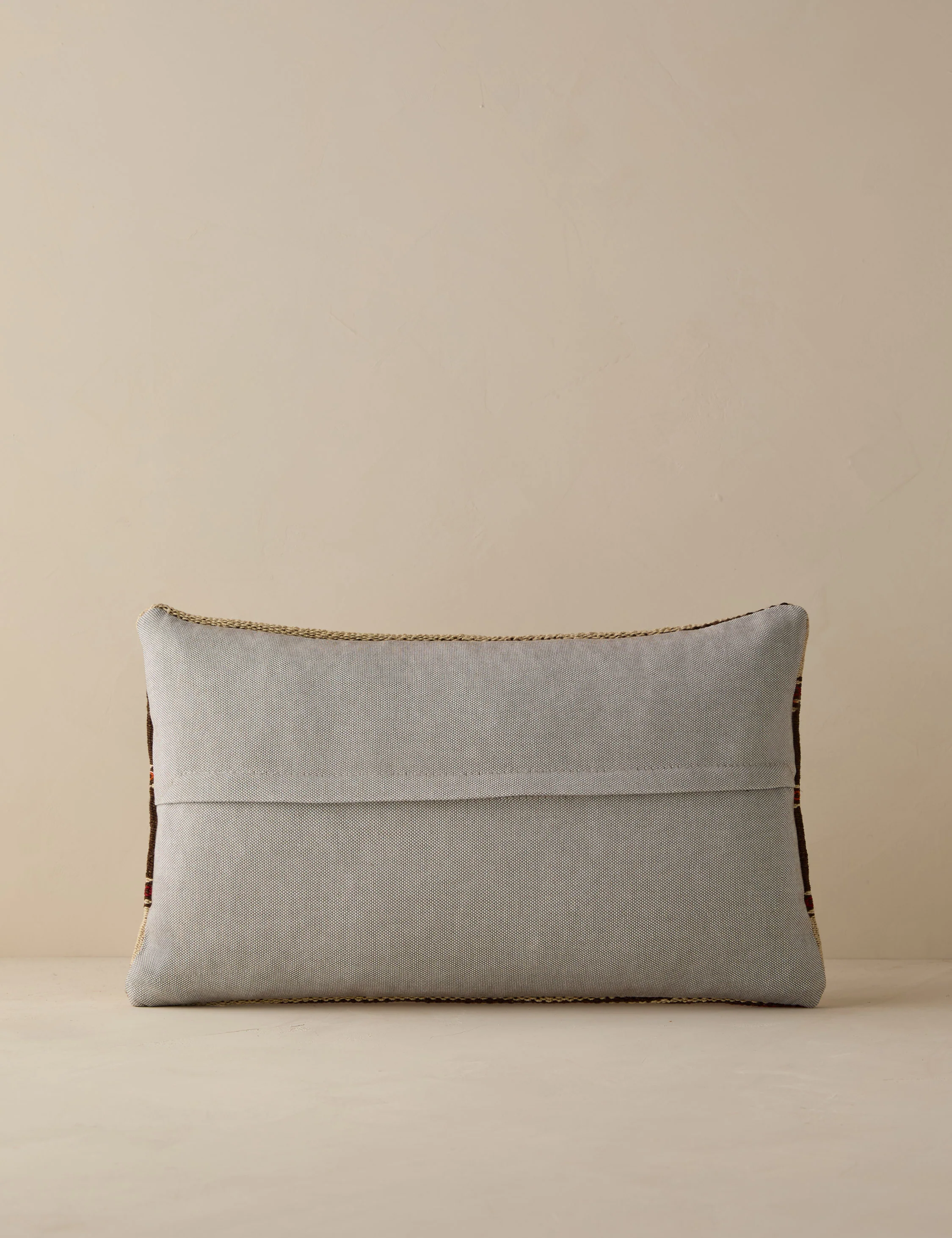 Vintage Lumbar Pillow No. 262, 12" x 20" - Image 2