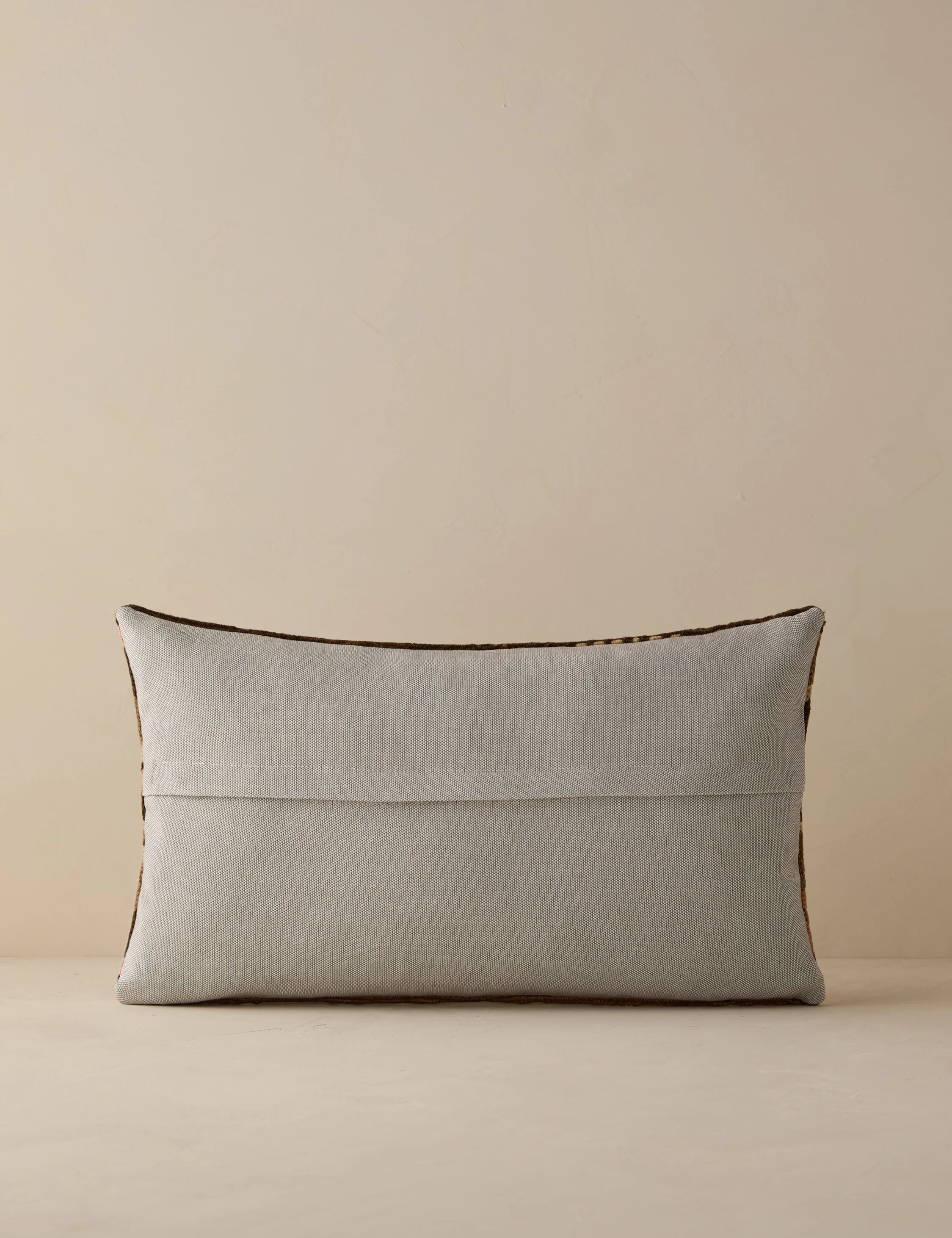 Vintage Lumbar Pillow No. 267, 12" x 20" - Image 2