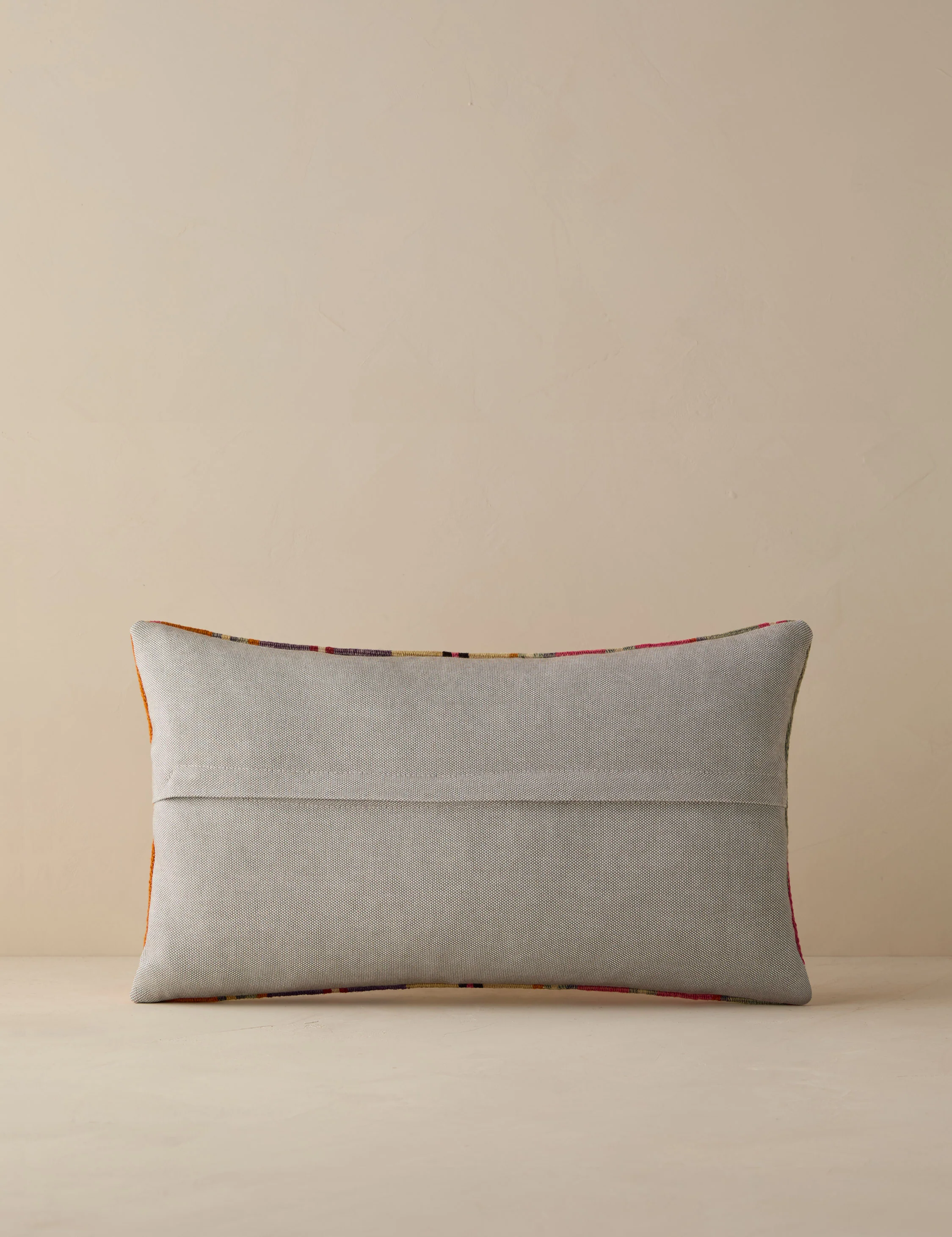 Vintage Lumbar Pillow No. 276, 12" x 20" - Image 2