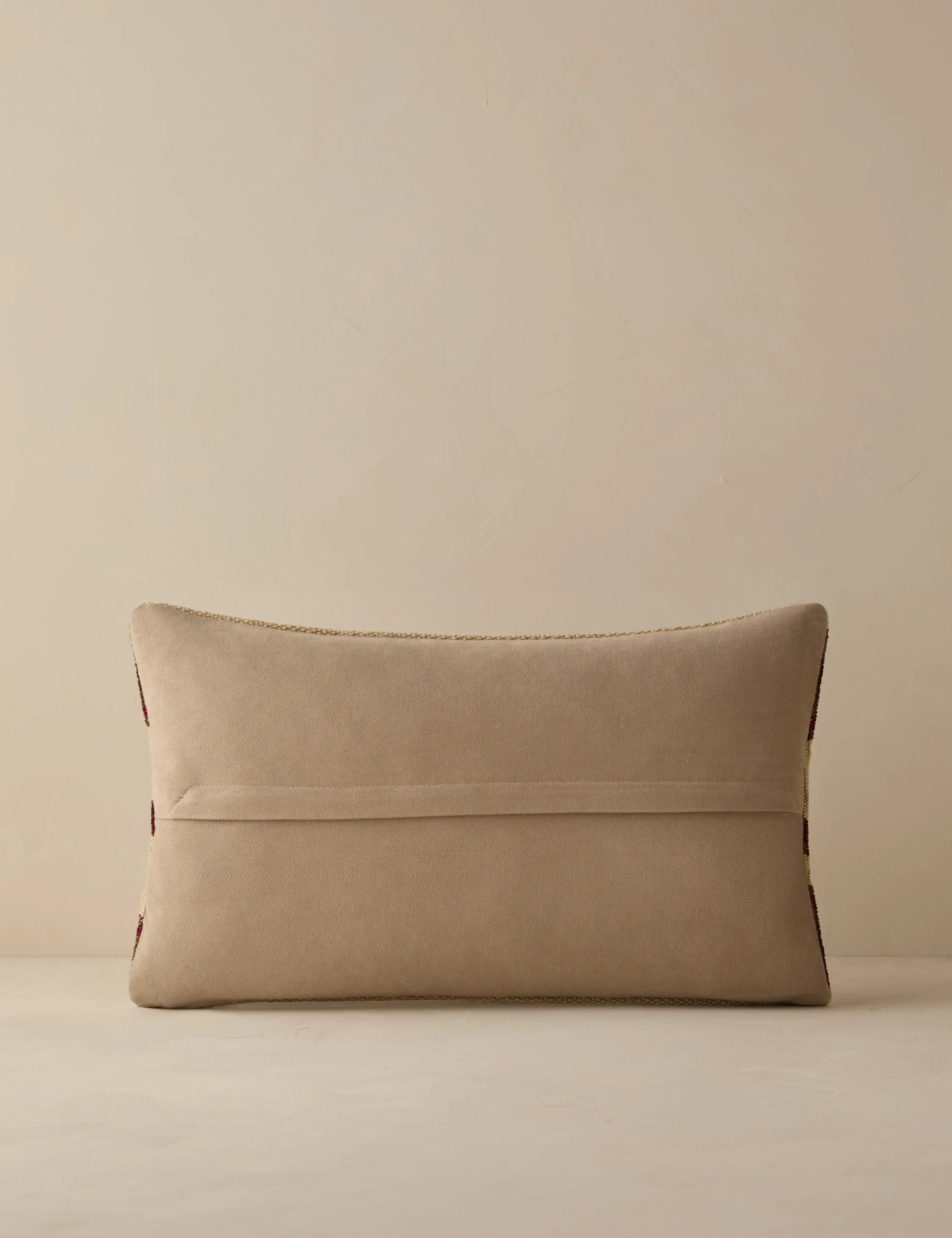 Vintage Lumbar Pillow No. 277, 12" x 20" - Image 2