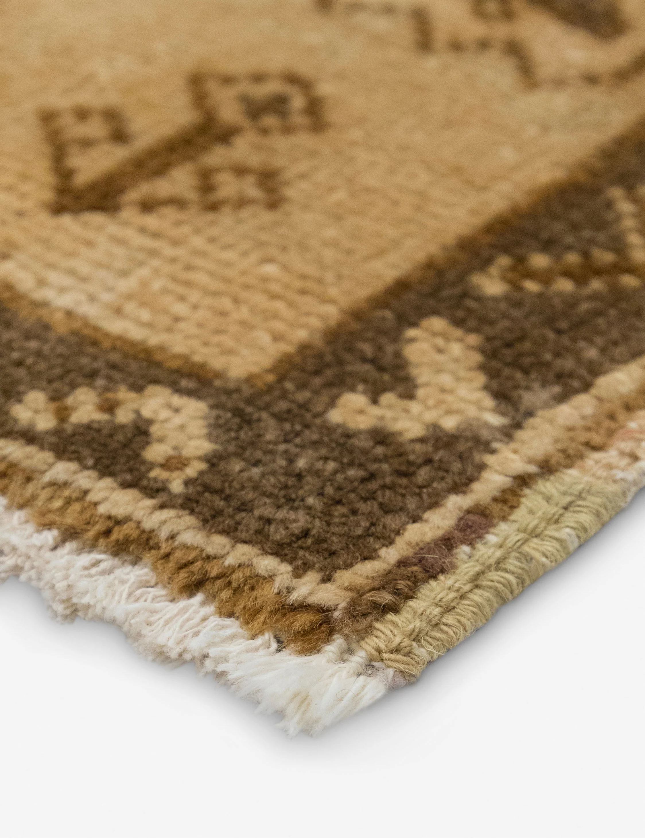 Vintage Turkish Hand-Knotted Wool Mini Rug No. 339, 1'7" x 1'9" - Image 2