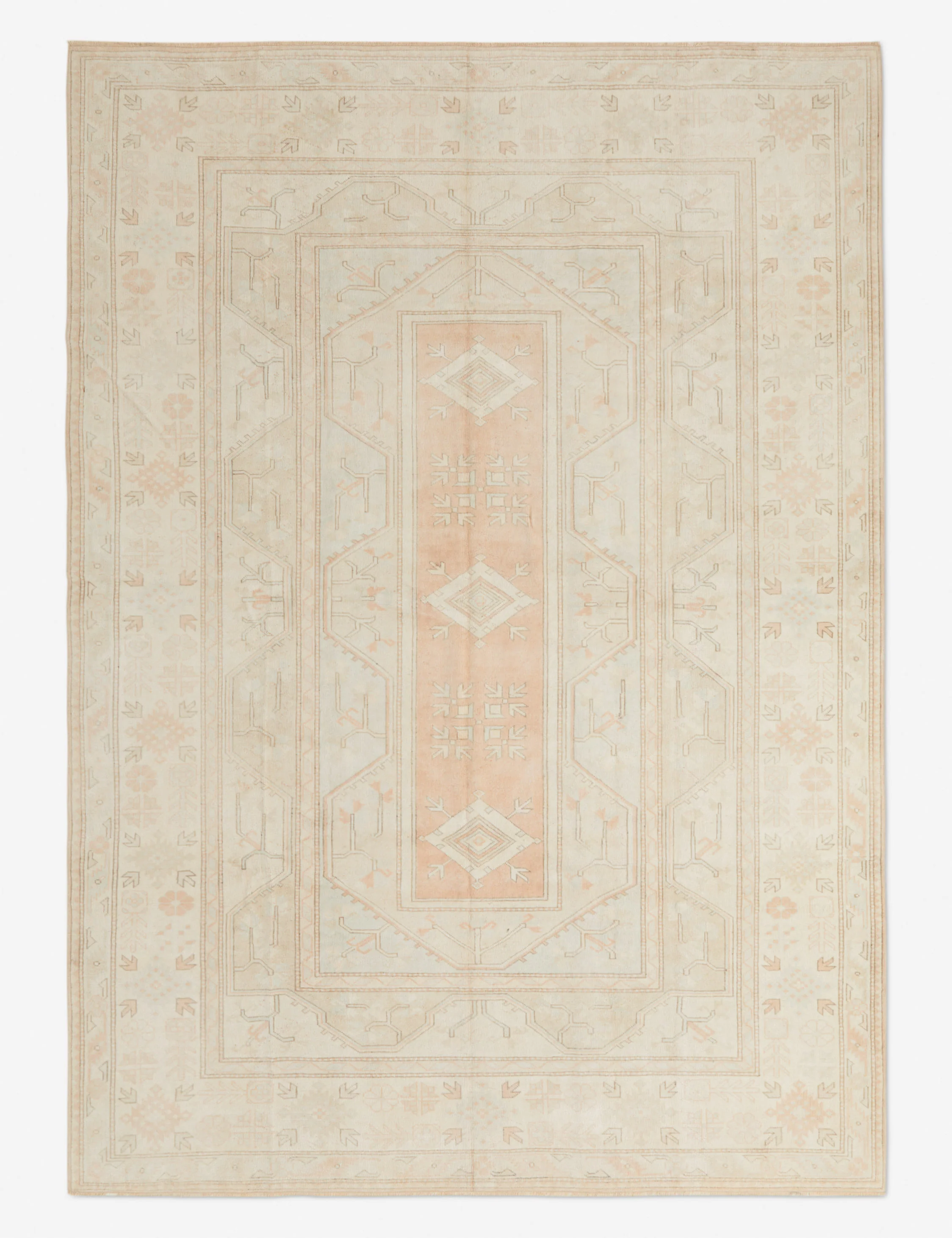 Vintage Turkish Hand-Knotted Wool Rug No. 282, 8'8" x 11'8"