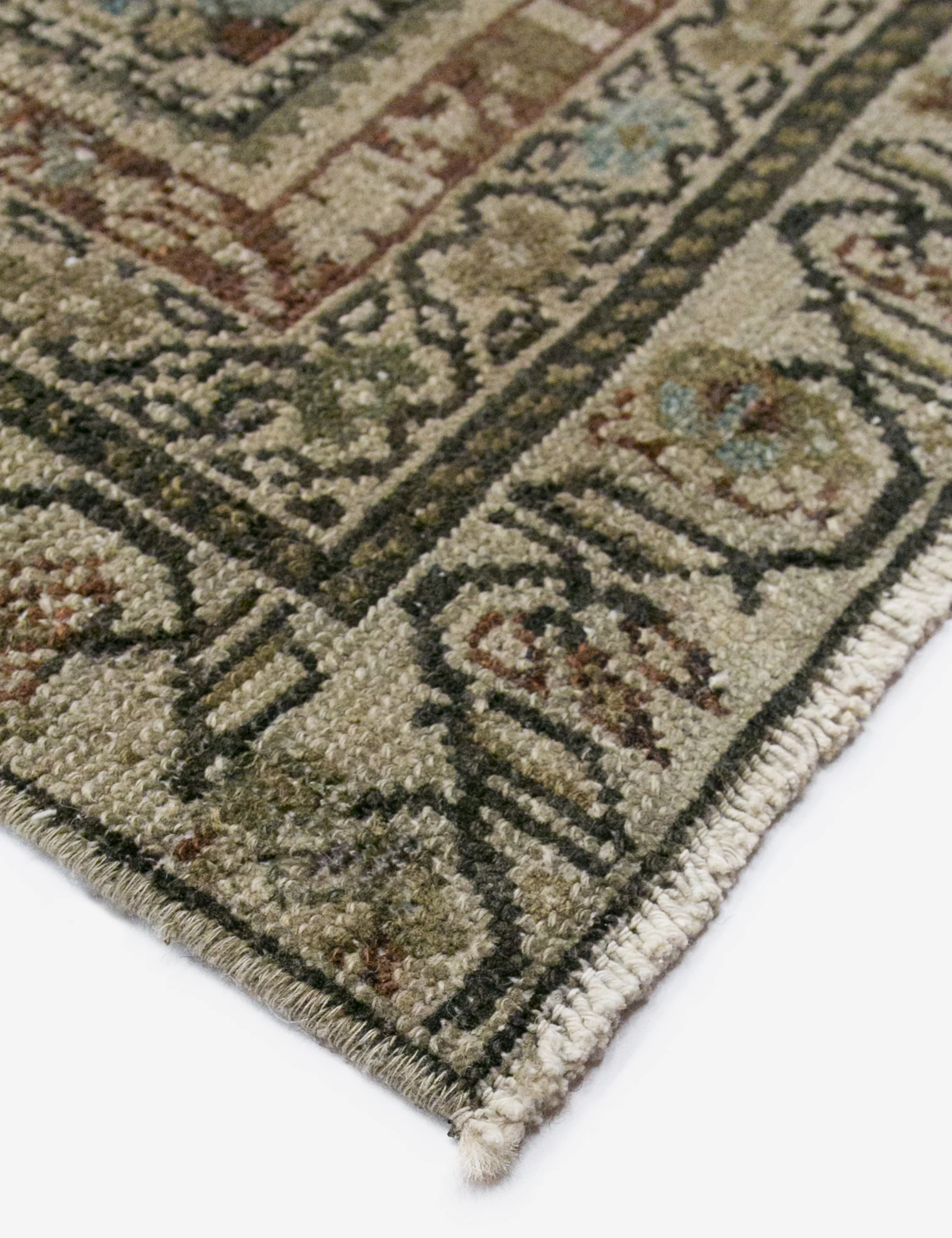 Vintage Turkish Hand-Knotted Wool Rug No. 373, 5'5" x 14'10" - Image 2