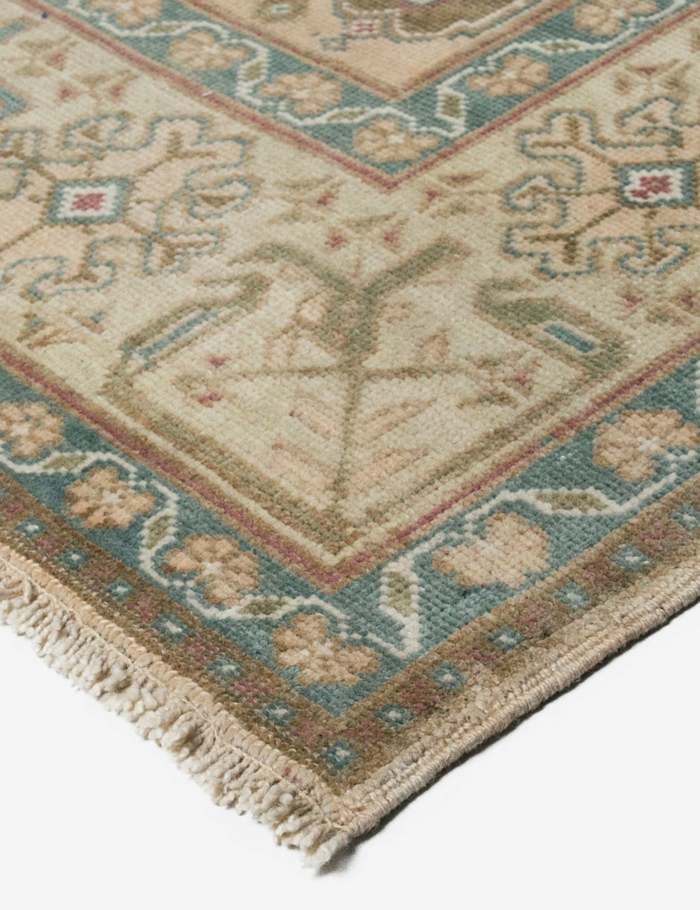Vintage Turkish Hand-Knotted Wool Rug No. 383, 6'8" x 10'12" - Image 2