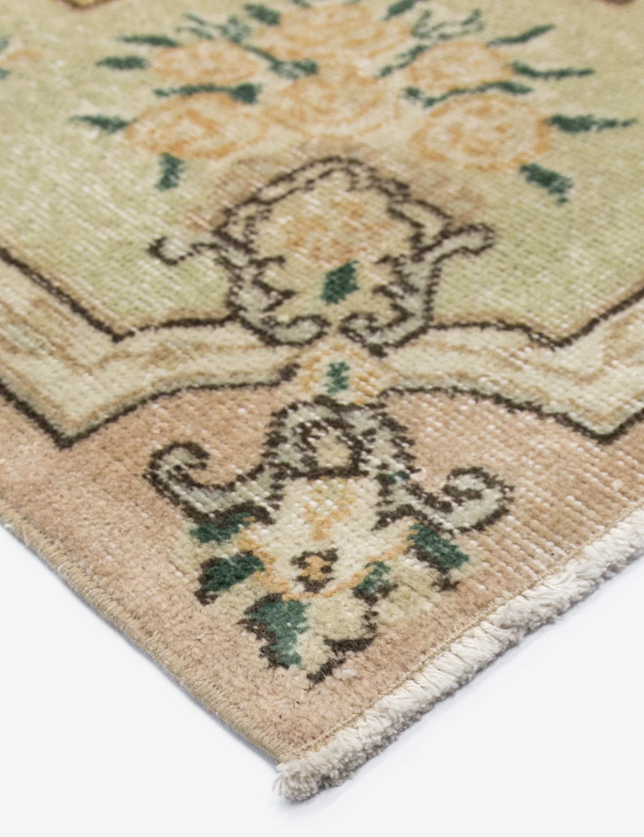 Vintage Turkish Hand-Knotted Wool Rug No. 384, 6'8" x 9'11" - Image 2
