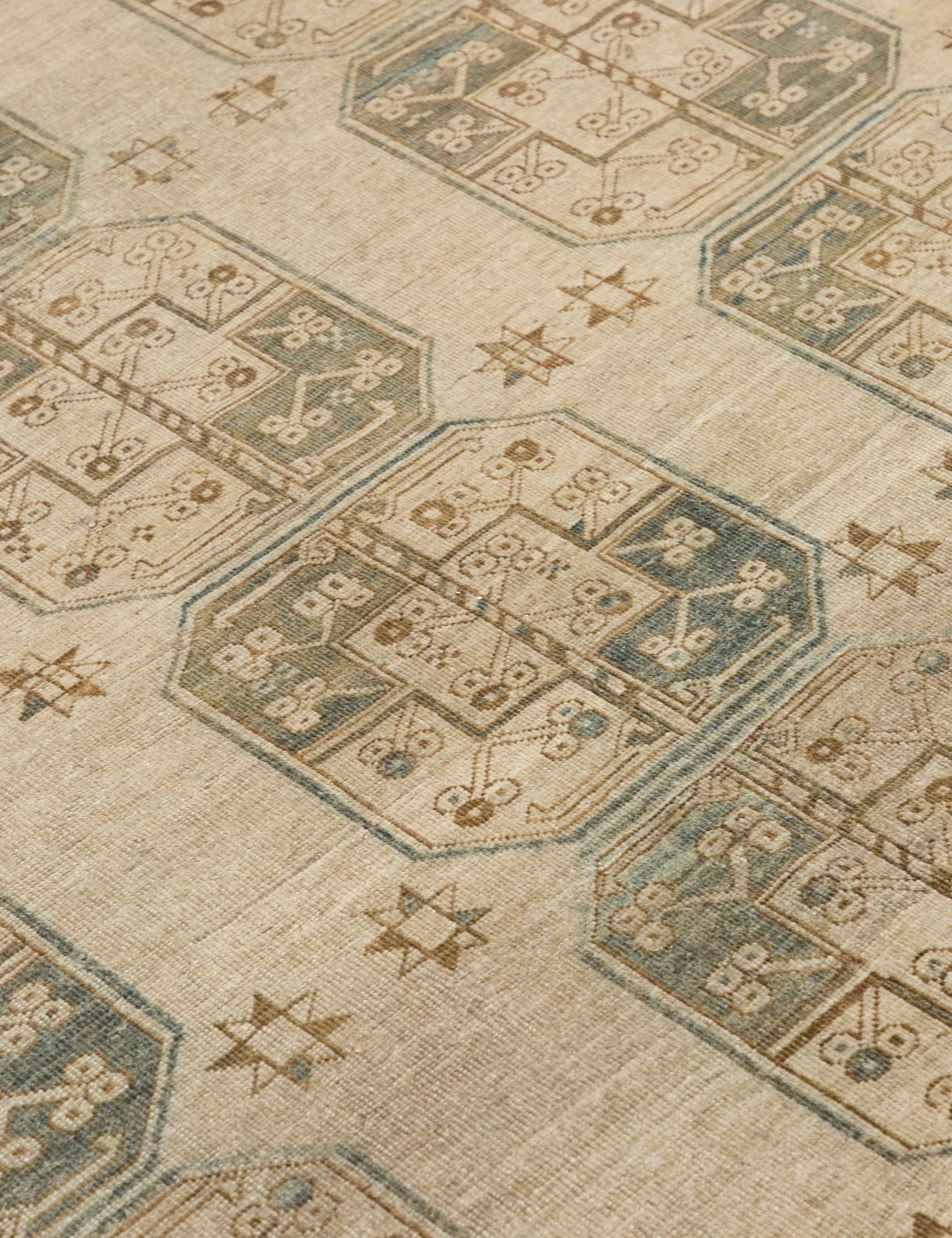 Vintage Turkish Hand-Knotted Wool Rug No. 388, 7'10" x 10'10" - Image 4