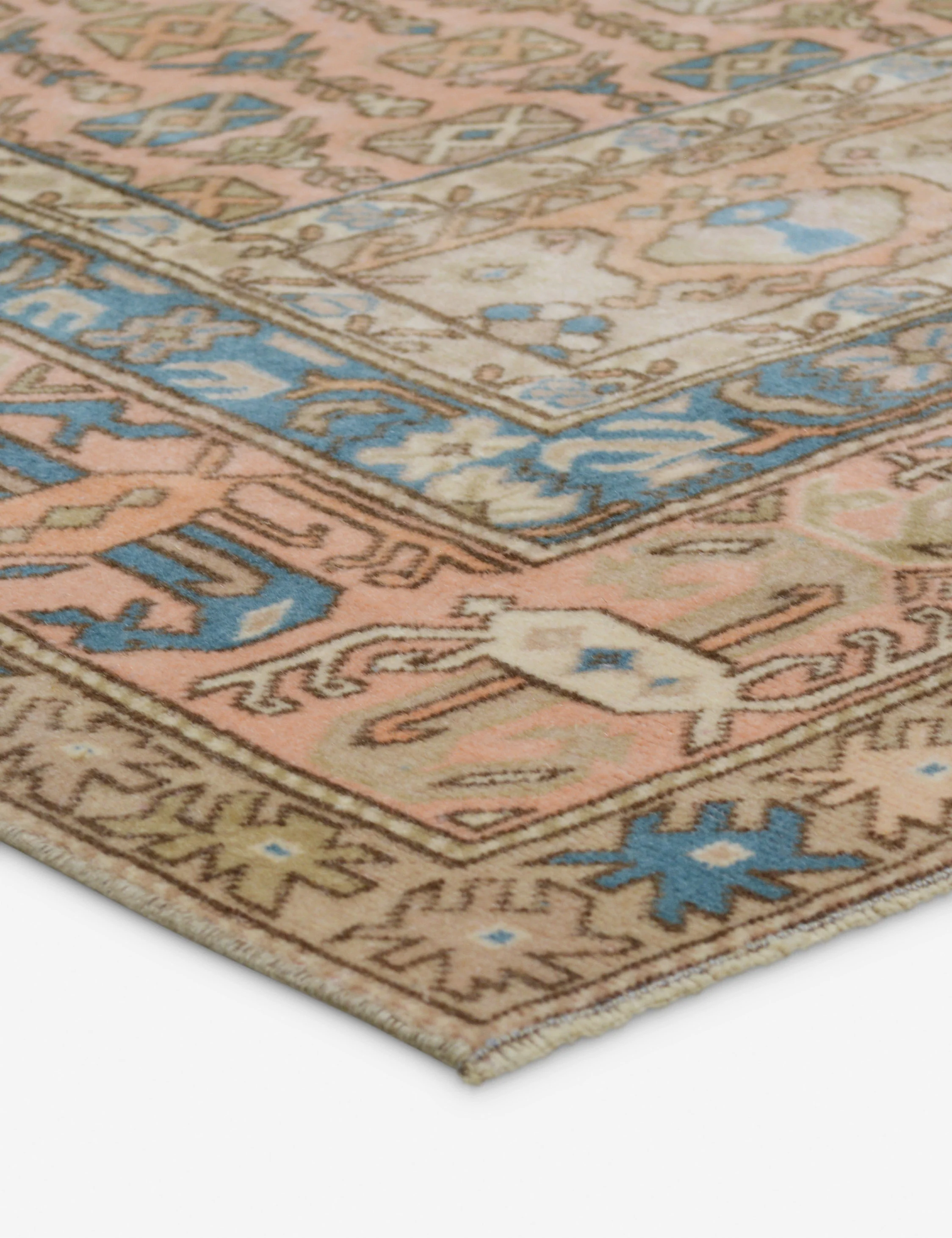 Vintage Turkish Hand-Knotted Wool Rug No. 419, 6'6" x 8'10" - Image 2