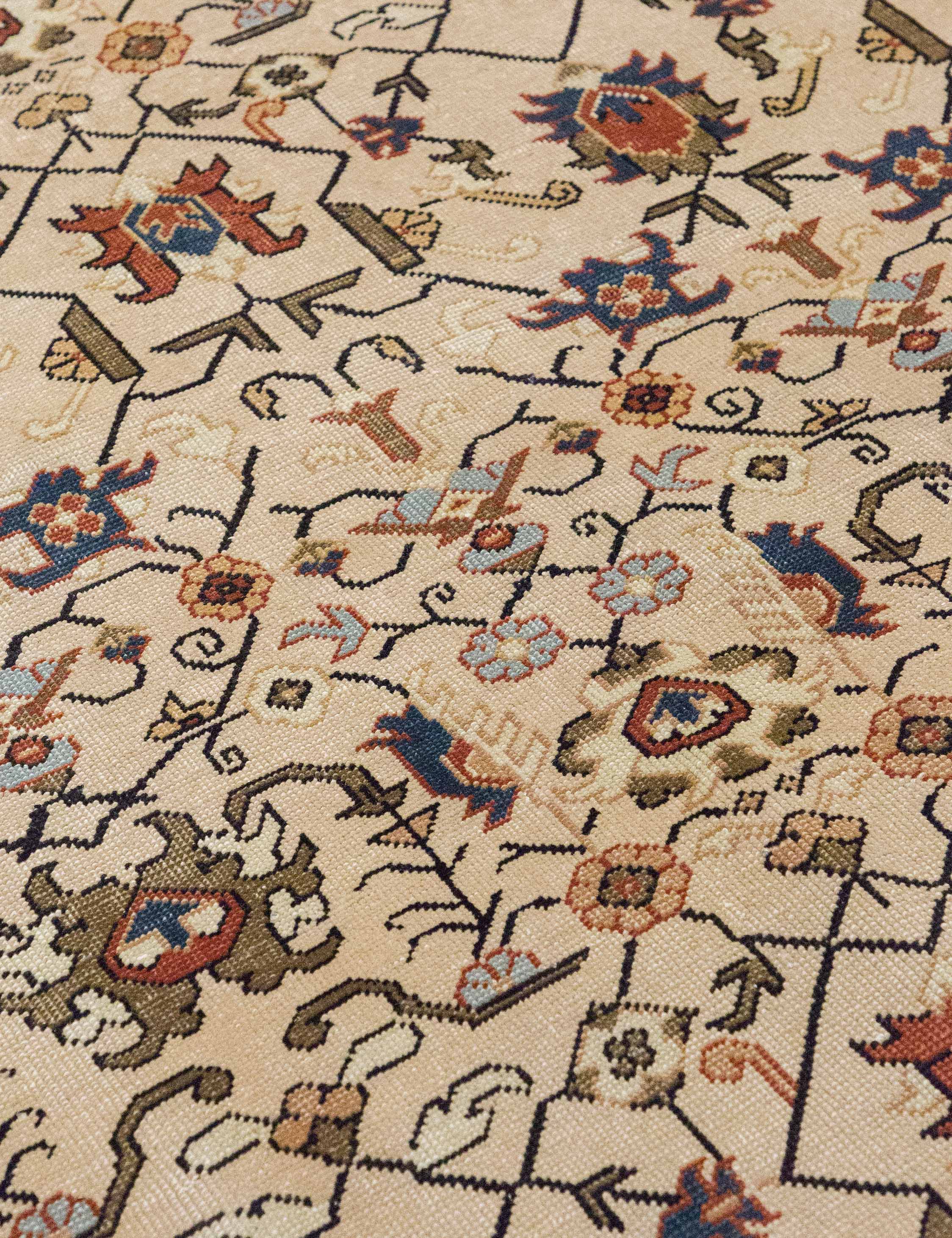 Vintage Turkish Hand-Knotted Wool Rug No. 537, 6'3" x 9'4" - Image 3