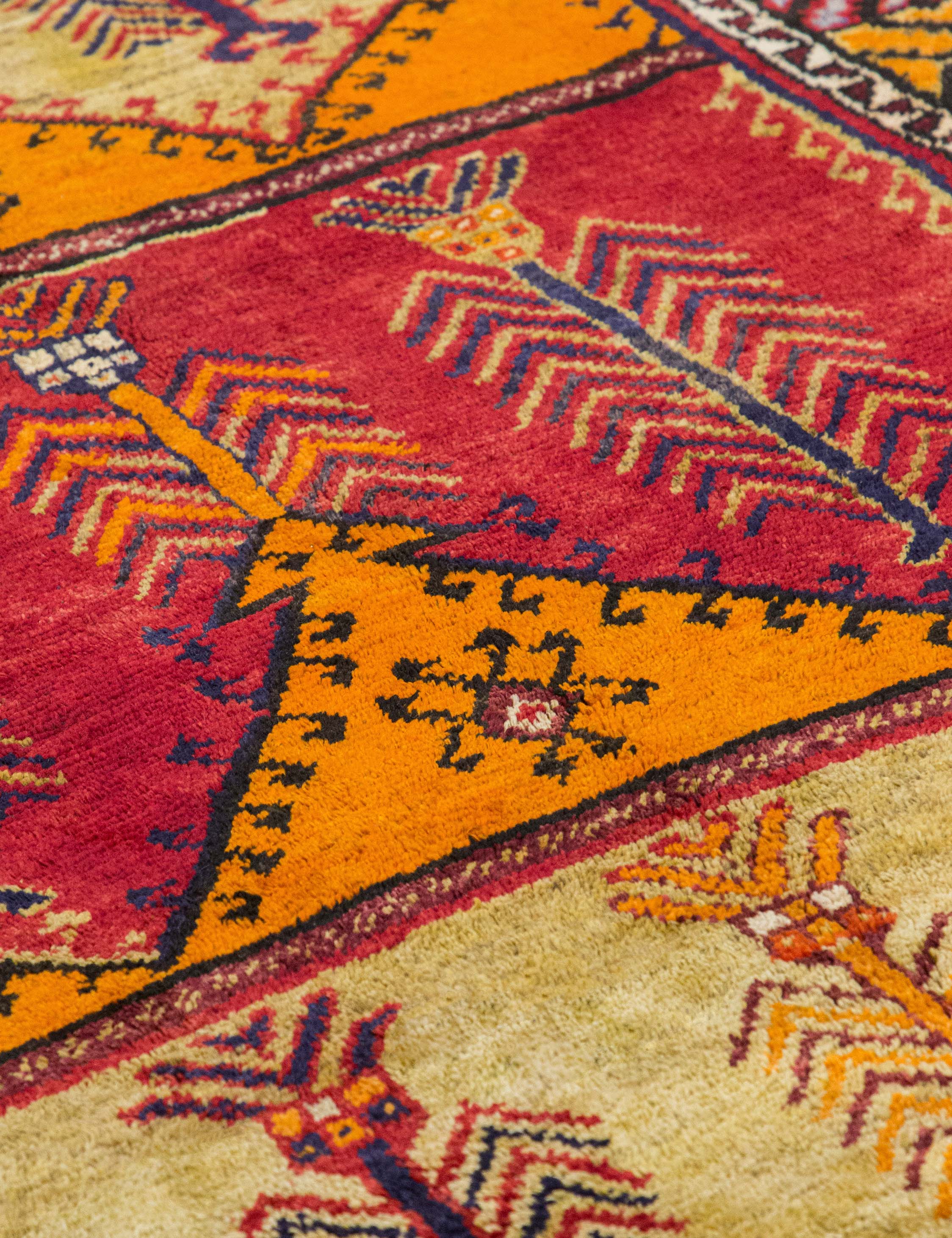 Vintage Turkish Hand-Knotted Wool Runner Rug No. 296, 5'6" x 13'1" - Image 3
