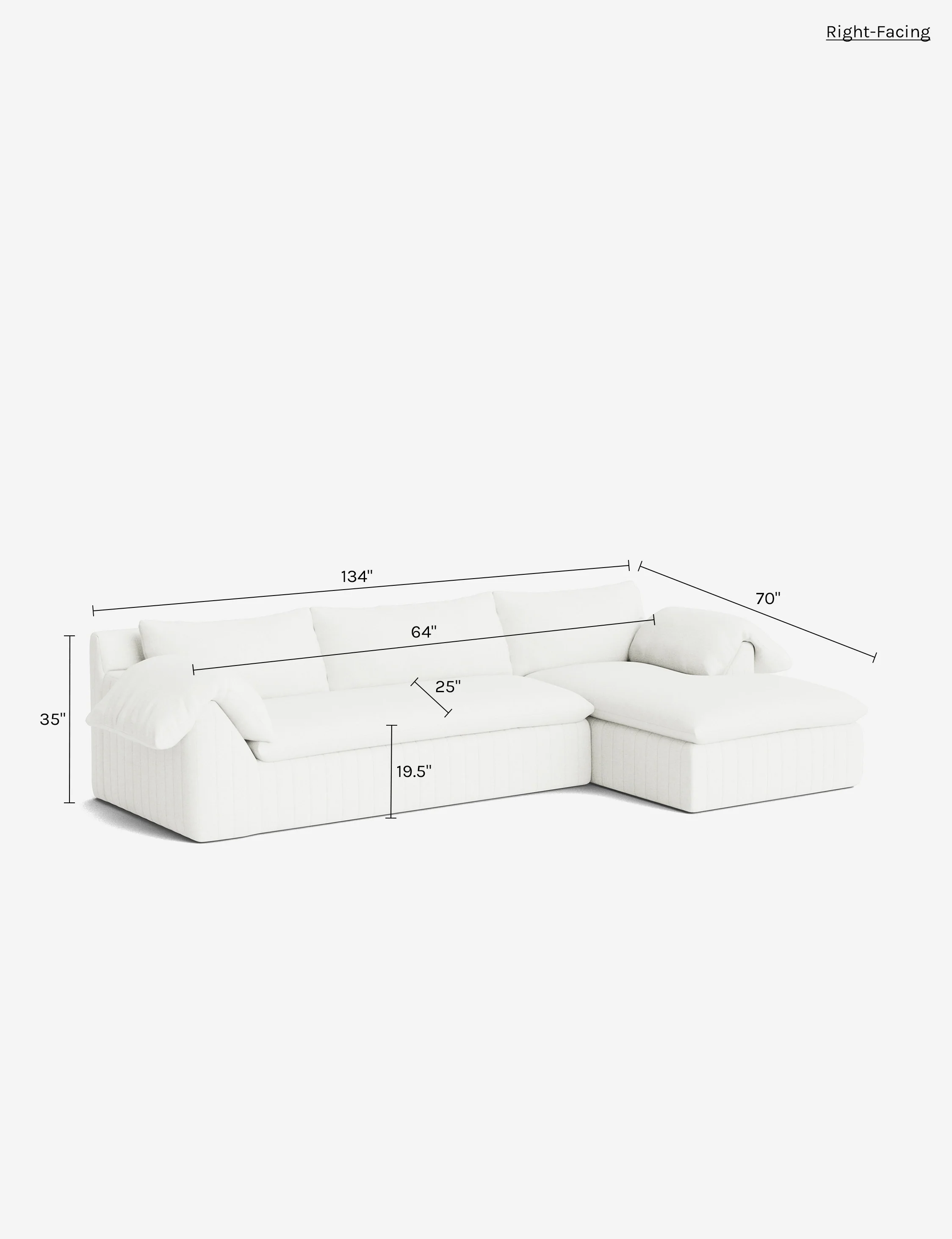 Yucca Chaise Sectional Sofa by Carly Cushnie - Image 242