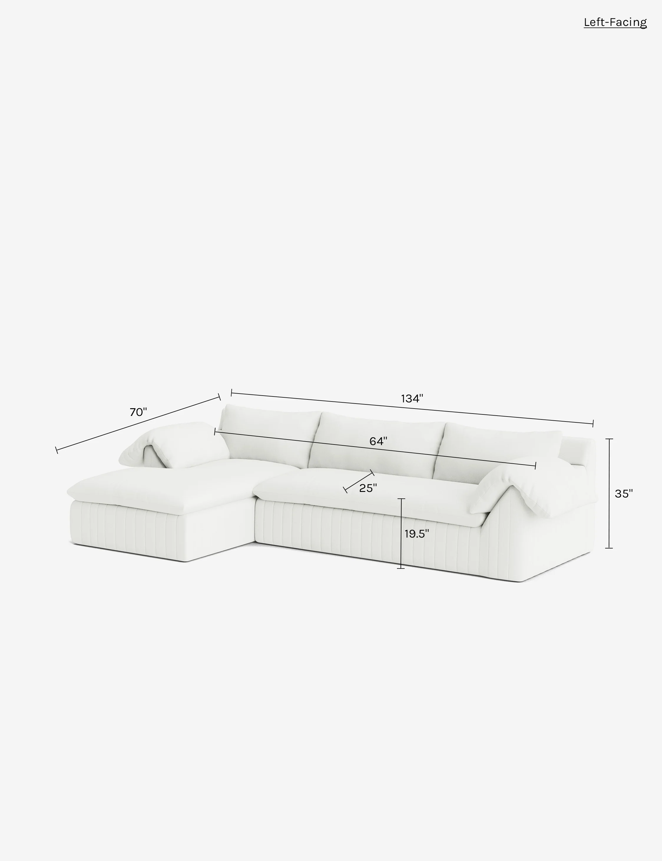Yucca Chaise Sectional Sofa by Carly Cushnie - Image 245